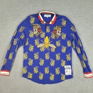 Reason Brand Shirt Mens XL Dragon Skull Snake Wasp Embroidered‎ Hip Hop Tattoo